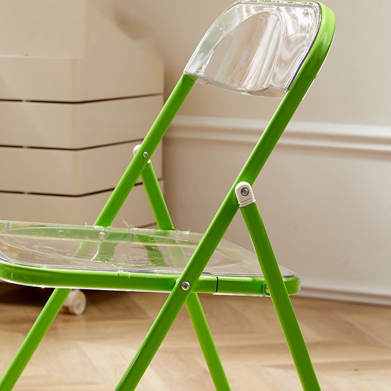 Chaises de salle à manger sans bras en métal contemporain (ensemble de 4/8)