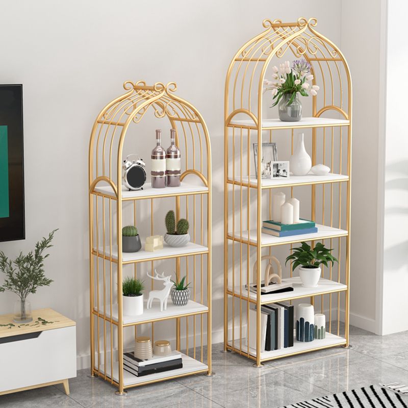 Gold Standard Bücherregal Metal Open Rücken zeitgenössischer Bücherregal