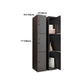 Black Metal Wardrobe Cabinet Contemporary Hinged Wardrobe Armoire Clearhalo 'Armoires & Wardrobes' 'armoires_wardrobes' 'Bedroom Furniture' 'furn' 'furn_armoires_wardrobes' 'Furniture' 1200x1200_e30e076a-a933-42a9-b317-f2baafaad9c1