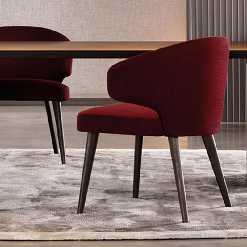 Contemporary Steel Dining Arm Chair Wingback Side Furniture Single in Matte Finish Clearhalo 'Dining Chairs' 'Dining Tables & Seating' 'dining_chair' 'furn' 'furn_dining_chair' 'Furniture' 'Kitchen & Dining Furniture' 1200x1200_e30e8321-8ea6-427a-adb1-ad55e9b7e1f7