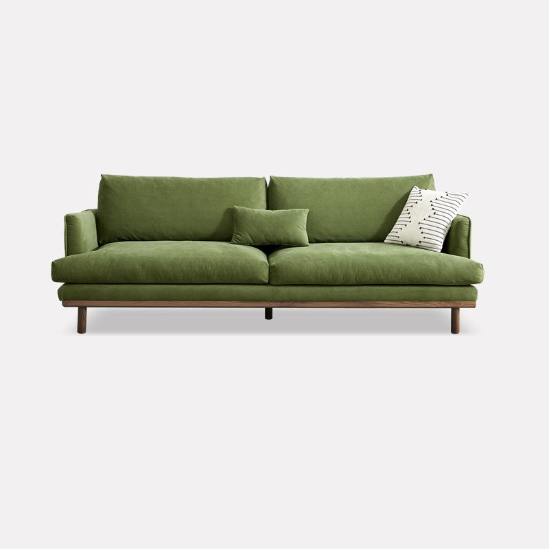 Velvet Flared Arm Sofa Loose Back 35.4"W Modern Sofa for Living Room Clearhalo 'furn' 'furn_sofas' 'Furniture' 'furniture_sofas' 'kitchen' 'kitchen_sofas' 'Living Room Furniture' 'Sofa' 'sofas' 1200x1200_e30ebd85-3a2e-4240-9d29-ecf9809bb2b1
