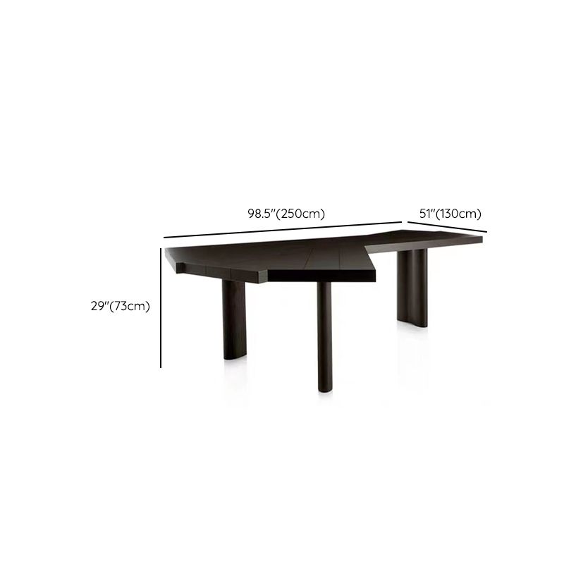 Modern Solid Wood Office Desk 28.74" Tall Black Writing Desk Clearhalo 'furn' 'furn_office_desk' 'Furniture' 'Office Desks' 'Office Furniture' 'office_desk' 1200x1200_e30f2901-5d7e-43b5-8fd3-beac06071f0a