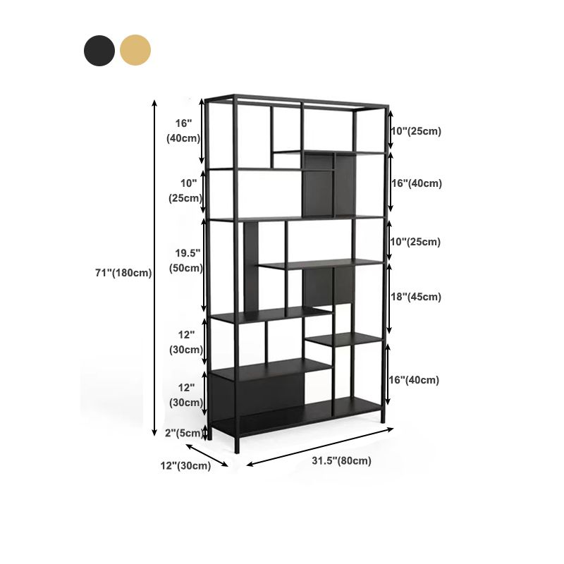 Open Etagere Bookcase Modern Style Shelf Bookcase with Metal Material Clearhalo 'Bookcases' 'furn' 'furn_bookcases' 'Furniture' 'furniture_bookcases' 'kitchen' 'kitchen_bookcases' 'Living Room Furniture' 'Office Furniture' 1200x1200_e310700e-ca57-4b68-b547-14a7ee28c937