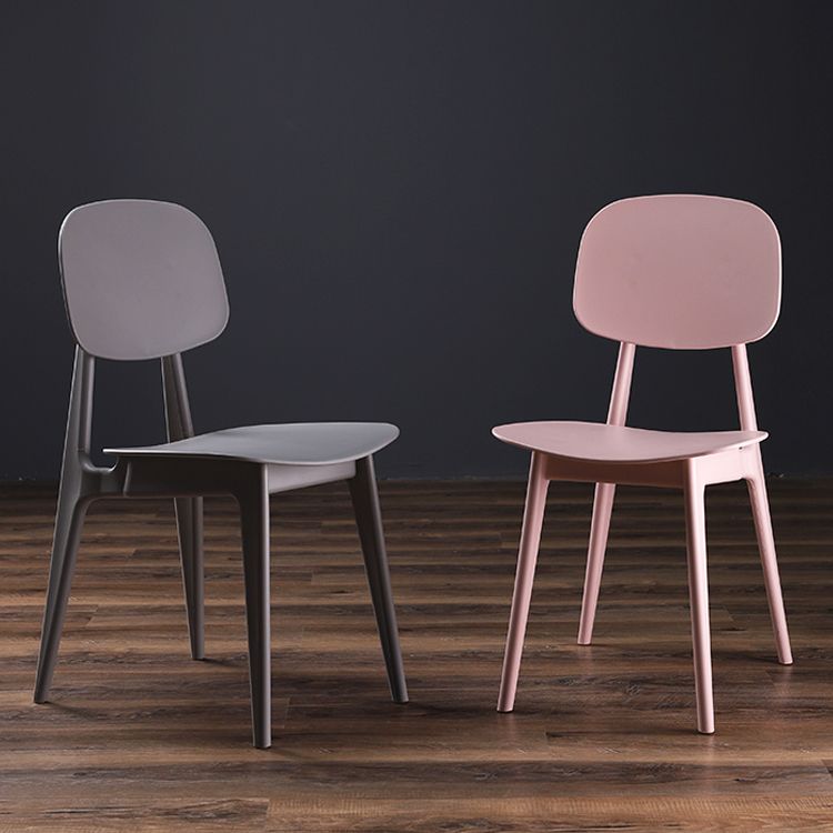 Modern Indoor-Outdoor Dining Chair Open Back Plastic Side Chair Clearhalo ' kitchen&dining_furn' 'Dining Chairs' 'Dining Tables & Seating' 'dining_chair' 'Furniture' 'furniture_dining_chair' 'Kitchen & Dining Furniture' 'kitchen' 1200x1200_e311d294-563f-429e-b3b7-367772eb3871