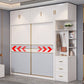 Puertas corredizas de dormitorio Armario gabinete de almacenamiento de madera costera