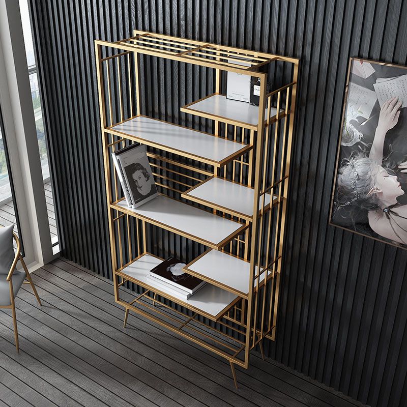 Estantería abierta estantería moderna de metal para comedor 70.9 "h x 11.8" W