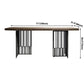 Metal Industrial Rectangular Dining Table Wood Top Dining Table for Kitchen Clearhalo ' dining_table' 'Dining Tables & Seating' 'Dining Tables' 'furn' 'furn_dining_table' 'Furniture' 'furniture_dining_table' 'Kitchen & Dining Furniture' 'kitchen&dining_furn' 'kitchen' 'kitchen_dining_table' 1200x1200_e317b0e6-8a72-4cb3-a5a9-a70c92bc30e8