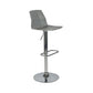 Taburete de bar ajustable de plástico estilo moderno con patas de metal