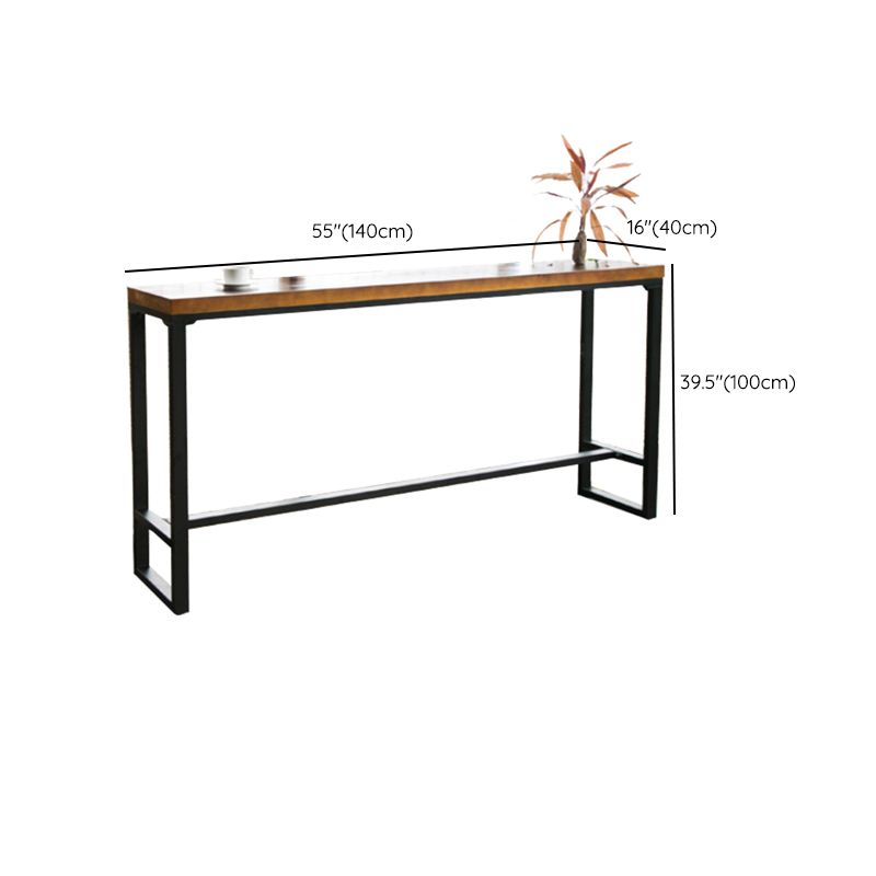 Contemporary Bar Table Set 1/5/7 Pieces Rectangle Solid Wood Counter Table Set Clearhalo 'Bar Furniture' 'furn' 'furn_home_bar_bar_sets' 'Furniture' 'Home Bars & Bar Sets' 'home_bar_bar_sets' 'Kitchen & Dining Furniture' 1200x1200_e31a2c12-9393-4c3e-814a-5cec8882c8cb