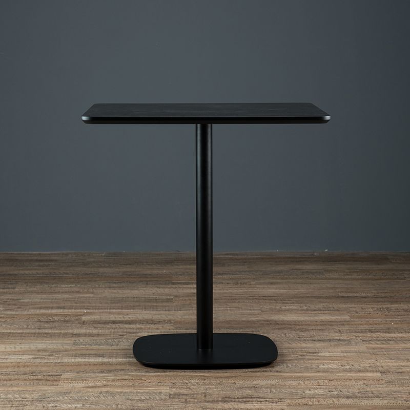 Modern Square Dining Table Wood Tabletop with Steel Pedestal Base Clearhalo 'Dining Tables & Seating' 'Dining Tables' 'dining_table' 'furn' 'furn_dining_table' 'Furniture' 'Kitchen & Dining Furniture' 1200x1200_e31f30ea-7ca3-4aa4-ba92-3699ed7bbff1