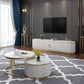 Glam Stone TV Console Enclosed Storage TV Media Stand for Living Room Clearhalo 'furn' 'furn_tv_stands_entertainment_centers' 'Furniture' 'Living Room Furniture' 'TV Stands & Entertainment Centers' 'TV Stands & Media Storage Furniture' 'tv_stands_entertainment_centers' 1200x1200_e320cb35-567b-4df7-8b51-3a85417d782d