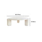 Mesa redonda de madera de estilo moderno con mesa de centro con base de 3 patas