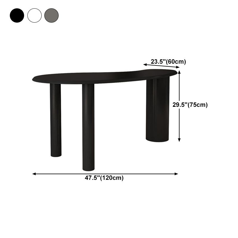 Contemporary Style Writing Desk Curved Bedroom and Office Desk Clearhalo 'furn' 'furn_office_desk' 'Furniture' 'Office Desks' 'Office Furniture' 'office_desk' 1200x1200_e3232576-b273-483a-8070-eba3a6484225