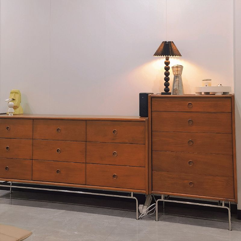 Commode double ultra moderne en pin, commode de rangement pour chambre à coucher