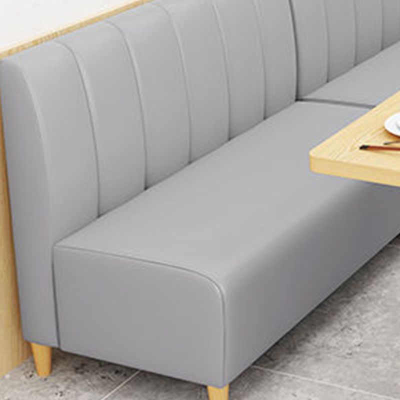 Canapé en cuir véritable canapé contemporain avec des pieds en bois massif