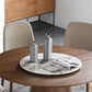 Wood Contemporary Round Dining Table Matte Finish Pedestal Table for Home