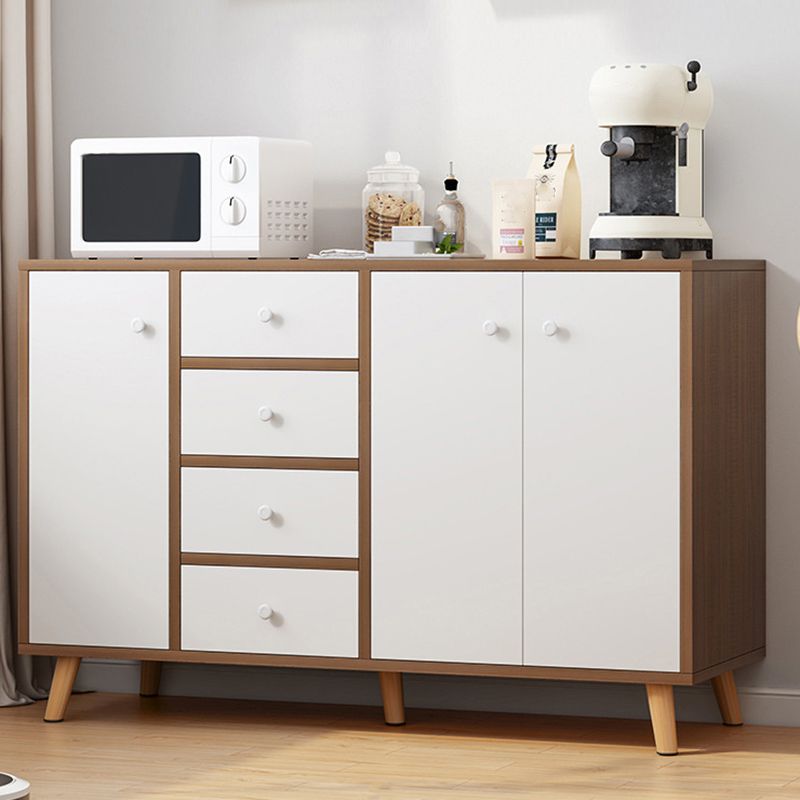 Sideboard in legno ingegnerizzato contemporaneo con cassetti e conservazione