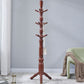 Mid-Century Modern Entryway Kit Wood Hooks Included Free Standing Hall Stand