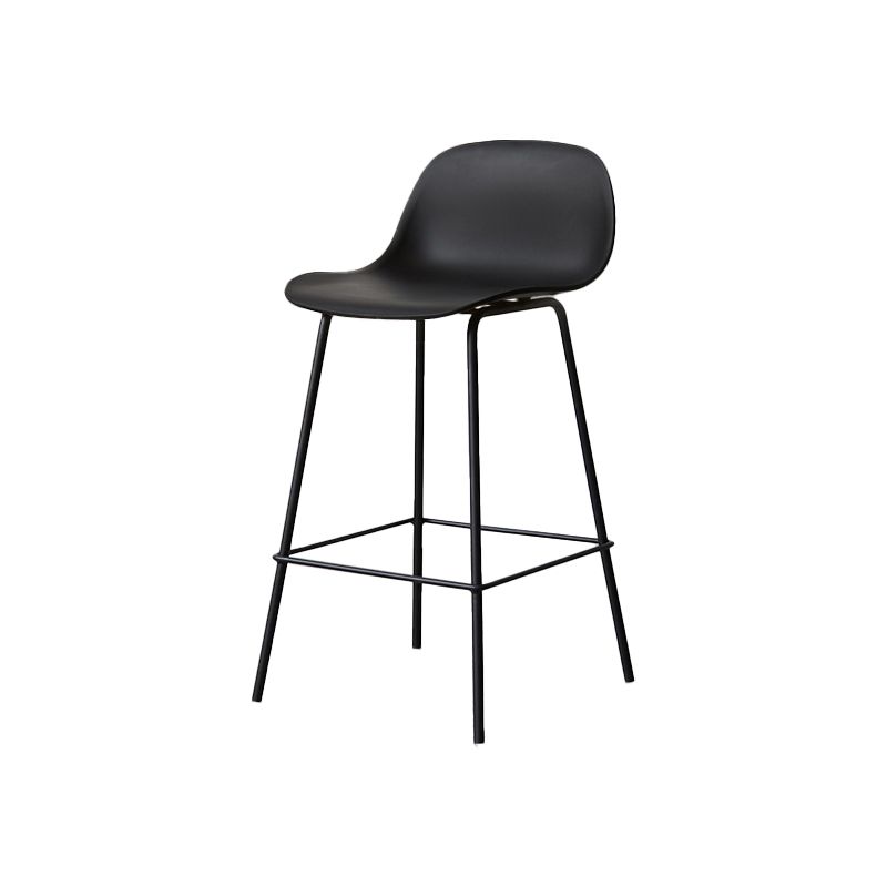 Scandinavian Reception Low Back Stool Matte Finish Plastic Barstool Clearhalo 'Bar Furniture' 'Bar Stools' 'bar_stools' 'furn' 'furn_bar_stools' 'Furniture' 'furniture_bar_stools' 'Kitchen & Dining Furniture' 1200x1200_e3300858-f343-4025-be7d-9b6710cea18e
