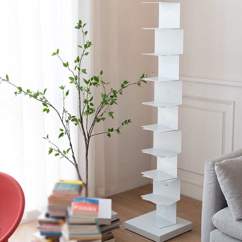 Open Metal Bookcase Shelf Modern Style with Rectangular Shelves Clearhalo 'Bookcases' 'furn' 'furn_bookcases' 'Furniture' 'furniture_bookcases' 'kitchen' 'kitchen_bookcases' 'Living Room Furniture' 'Office Furniture' 1200x1200_e33146b6-70a4-4e67-875c-eb21c3a96681