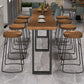 Modern Style Counter Stool Saddle Seat Backless Bar Stool for Indoor