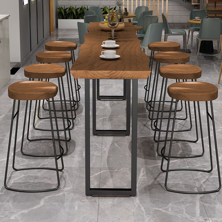 Modern Style Counter Stool Saddle Seat Backless Bar Stool for Indoor Clearhalo 'Bar Furniture' 'Bar Stools' 'bar_stools' 'furn' 'furn_bar_stools' 'Furniture' 'Kitchen & Dining Furniture' 1200x1200_e332317c-4136-4081-8f8e-c554704cb551