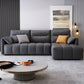 Dark Gray Cushion Back Contemporary Removable Cushions L-Shape Sofa & Chaise Clearhalo 'furn' 'furn_sectionals' 'Furniture' 'furniture_sectionals' 'kitchen' 'kitchen_sectionals' 'Living Room Furniture' 'Sectionals' 1200x1200_e3339c6f-18fe-49ce-ba8d-7a2ec4d6dfb3