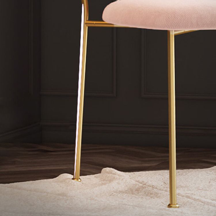 Stoffen aan de stoffenstoel Noordse stijl stevige rugarmloze eetkamerstoel