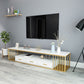 Glam Stone TV Media Stand 16" W Scaffalatura aperta Console TV con cassetti