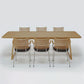Rectangle Double Pedestal Industrial Table Fixed Table of Solid Wood Clearhalo ' dining_table' 'Dining Tables & Seating' 'Dining Tables' 'furn' 'furn_dining_table' 'Furniture' 'furniture_dining_table' 'Kitchen & Dining Furniture' 'kitchen&dining_furn' 'kitchen' 'kitchen_dining_table' 1200x1200_e334fc3d-07cb-4a4d-94ad-a679c8684b74