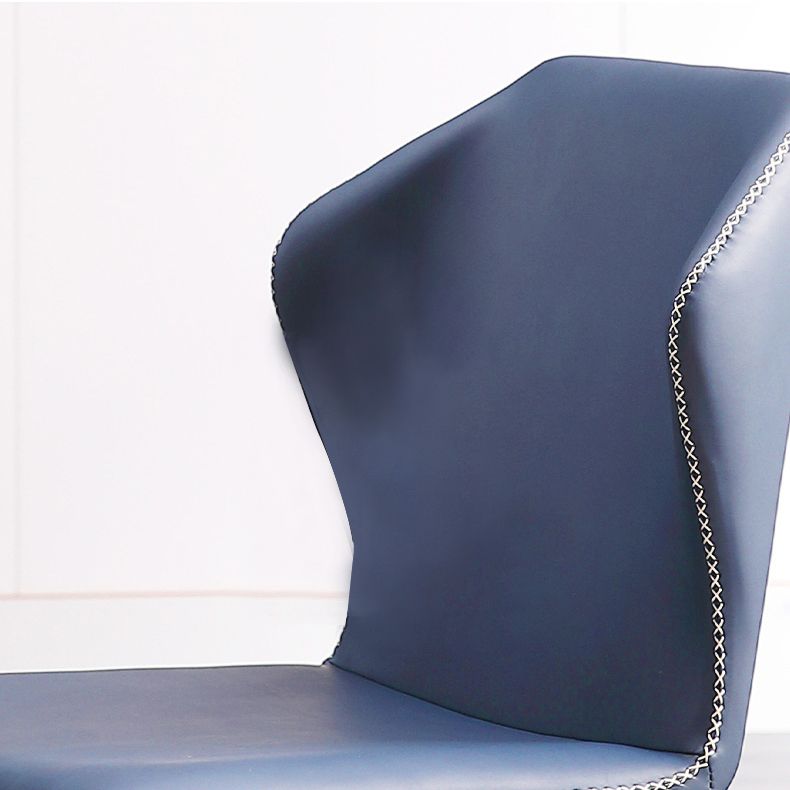 Contemporary Style Kitchen Metal Chair Wingback Dining Armless Side Chair (Set of 2) Clearhalo ' kitchen&dining_furn' 'Dining Chairs' 'Dining Tables & Seating' 'dining_chair' 'furn' 'furn_dining_chair' 'Furniture' 'furniture_dining_chair' 'Kitchen & Dining Furniture' 'kitchen' 1200x1200_e336bd06-4bbf-4dba-8f2a-b9ff8415a782