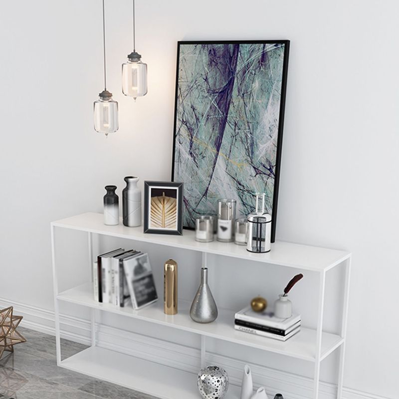 Open Rectangular Bookcase Industrial Metal Shelf for Study Room Clearhalo 'Bookcases' 'furn' 'furn_bookcases' 'Furniture' 'furniture_bookcases' 'kitchen' 'kitchen_bookcases' 'Living Room Furniture' 'Office Furniture' 1200x1200_e3389f87-c960-46d9-a647-0137b5471bd7