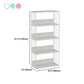 Scandinavian Open Back Bookshelf Metal Shelf Bookcase for Study Room