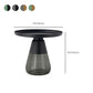 Round Metal Tray Top Coffee Table Glass Pedestal Cocktail Table Clearhalo 'Coffee & Accent Tables' 'Coffee Tables' 'coffee_tables' 'furn' 'furn_coffee_tables' 'Furniture' 'Living Room Furniture' 1200x1200_e3393c21-8539-423b-8797-1bda93a4b329