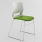 White Frame Conference Chair Contemporary Armless Chair mit Polster