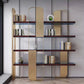 Glam Engineered Wood Bookshelf Standard Open Back Bookcase with Shelves
