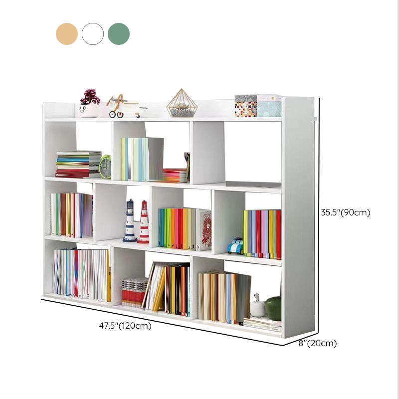 Scandinavian Engineered Wood Bookshelf Standard Open Back Bookcase Clearhalo 'Bookcases' 'furn' 'furn_bookcases' 'Furniture' 'Office Furniture' 1200x1200_e33c05e7-1454-4ae9-bace-8182e4bfc407