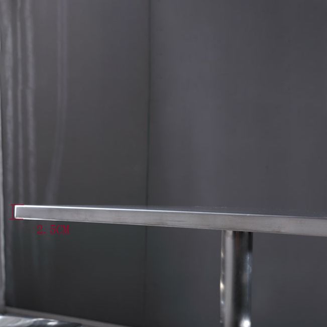 Metal Industrial Square Dining Table Stainless Steel Table for Kitchen and Dining Room Clearhalo 'Dining Tables & Seating' 'Dining Tables' 'dining_table' 'furn' 'furn_dining_table' 'Furniture' 'Kitchen & Dining Furniture' 1200x1200_e33cee97-a664-4e6e-b9ea-a9537ddbf04e