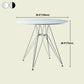 Modern Style Dining Table Round Dining Table with Metal Base for Home Use Clearhalo ' dining_table' 'Dining Tables & Seating' 'Dining Tables' 'Furniture' 'furniture_dining_table' 'Kitchen & Dining Furniture' 'kitchen&dining_furn' 'kitchen' 'kitchen_dining_table' 1200x1200_e33ee110-bd42-4396-9418-97eca0c8627f
