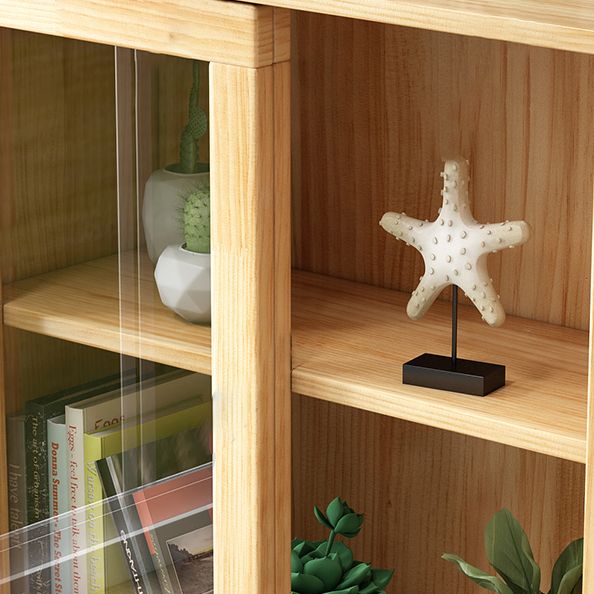 Wooden Modern Bookcase Standard Natural Closed Back Bookshelf with Shelves Clearhalo 'Bookcases' 'furn' 'furn_bookcases' 'Furniture' 'Office Furniture' 1200x1200_e340b0e0-fed9-449f-84e5-0d602ee8b03f