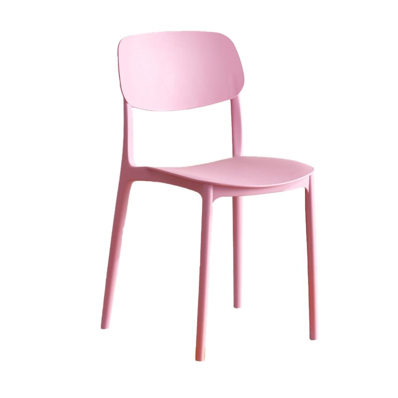 Modern Indoor-Outdoor Plastic Open Back Stackable Dining Side Chair Clearhalo 'Dining Chairs' 'Dining Tables & Seating' 'dining_chair' 'furn' 'furn_dining_chair' 'Furniture' 'Kitchen & Dining Furniture' 1200x1200_e341dd99-a28a-4733-9085-abbb3efcbbff