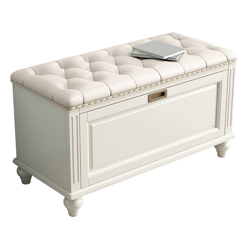 Traditional Solid Wood Entryroom Bench 50"H Tufted Seating Bench with Storage Clearhalo 'Benches' 'Chairs & Seating' 'furn' 'furn_benches' 'Furniture' 'Living Room Furniture' 1200x1200_e3422108-02e0-4290-8d9e-ebeb88f25dfb