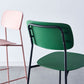 Modern Backrest Armless Counter Stool Iron Pub Stool with Plastic Cushion