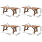 Modern Pine Solid Wood Table Rectangle Dining Table in Nature with Double Pedestal Clearhalo ' dining_table' 'Dining Tables & Seating' 'Dining Tables' 'furn' 'furn_dining_table' 'Furniture' 'furniture_dining_table' 'Kitchen & Dining Furniture' 'kitchen&dining_furn' 'kitchen' 'kitchen_dining_table' 1200x1200_e343a67e-29f7-4601-a0c9-9deff4292970