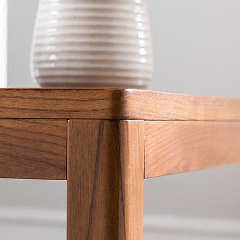 Wood Side 23.6"Tall Table Square End Modernistic Table with Shelf for Living Room Clearhalo 'Coffee & Accent Tables' 'End & Side Tables' 'end_side_tables' 'furn' 'furn_end_side_tables' 'Furniture' 'Living Room Furniture' 1200x1200_e343c331-202e-4e2b-a26f-96c2c5486576