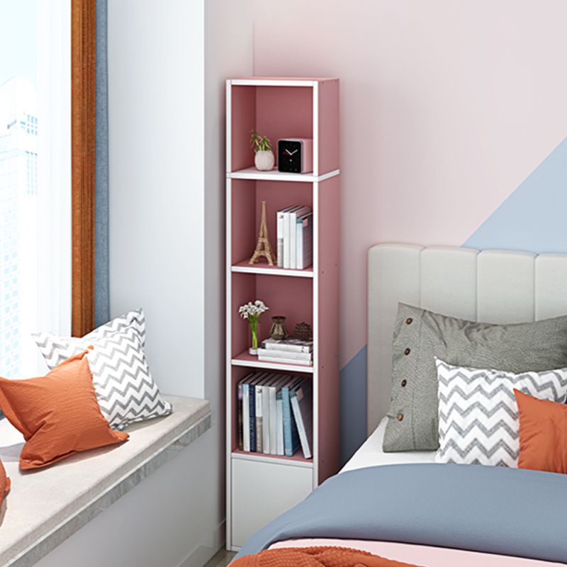 Wooden Bookcase Modern Style Home Living Room Corner Bookshelf