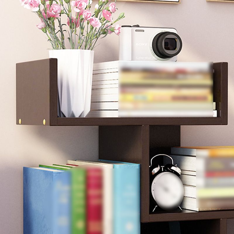 Contemporary Style Bookshelf Open Bookcase for Study Room and Home Office Clearhalo 'Bookcases' 'Furniture' 'furniture_bookcases' 'kitchen' 'kitchen_bookcases' 'Living Room Furniture' 'Office Furniture' 1200x1200_e344b15c-62e6-4d4e-a36d-74dd695d7719