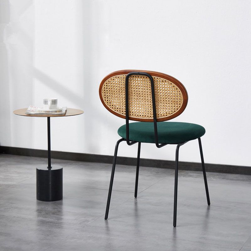 Fabric Dining Chairs Industrial Style Open Back Dining Side Chair Clearhalo 'Dining Chairs' 'Dining Tables & Seating' 'dining_chair' 'furn' 'furn_dining_chair' 'Furniture' 'Kitchen & Dining Furniture' 1200x1200_e345e8c5-e64a-49c2-b5bd-3aadc4777452