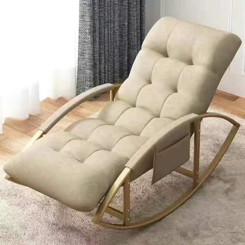 Indoor Single Sofa Rocking Chair Glam Style Rocking Chair with Cushion Clearhalo 'Chairs & Seating' 'furn' 'furn_rocking_chairs' 'Furniture' 'Living Room Furniture' 'Rocking Chairs' 'rocking_chairs' 1200x1200_e3460427-58c8-4e15-ad11-3f4675e7f7bb