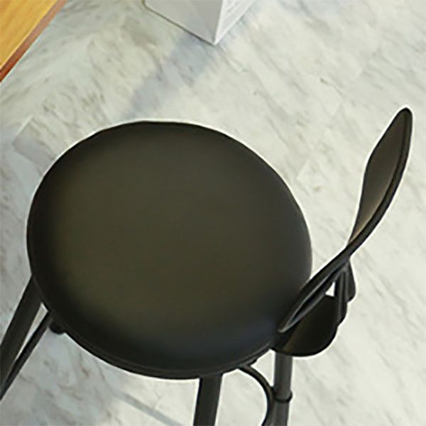Modern Style Bar-stool Round Seat Counter Bar Stool with Metal Legs Clearhalo 'Bar Furniture' 'Bar Stools' 'bar_stools' 'furn' 'furn_bar_stools' 'Furniture' 'Kitchen & Dining Furniture' 1200x1200_e34b6a7f-b920-4993-bd5e-b9d4ccc4c801